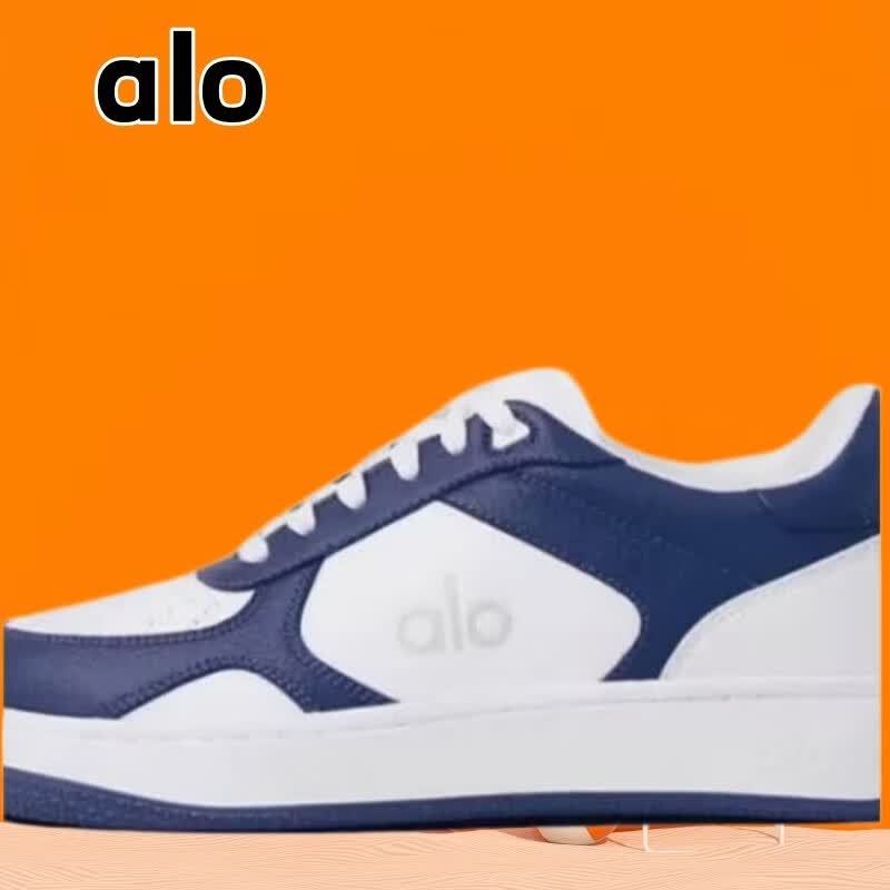 ALO【Jisoo同款】拼色舒适低帮男女休闲鞋运动增高厚底小白鞋子 香槟色 35