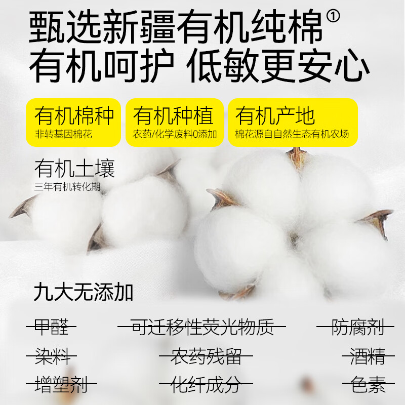 FREEMORE有机纯棉超薄透气卫生巾 【夜用超值囤货】60片送安睡裤2条 280mm 62片