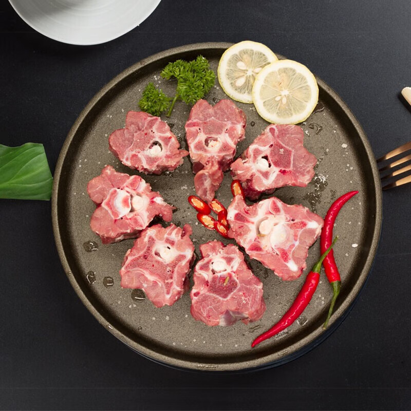 穆德清真食品生鲜羊肉新鲜现杀原切0添加灵芝羊 羊蝎子 灵芝羊蝎子1kg*2