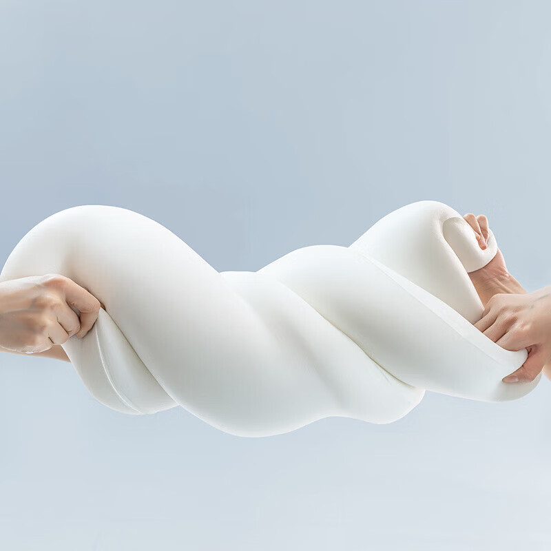 亚朵星球深睡枕Pro3.0护颈椎助睡眠双芯枕头侧睡慢回弹记忆棉枕芯枕头套 深睡枕pro3.0双芯枕蓝白 单只 10cm