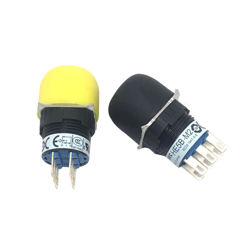 和泉原装圆形使能开关16mm HE5B-M2PN1 HE5B-M2PY HE5B-M2PB HE5B-M2PY黄色 和泉全新原装