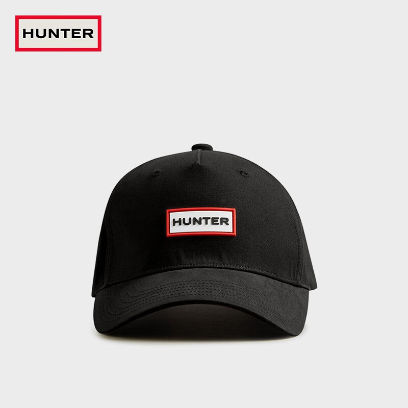hunter英国时尚大logo男女同款字母棒球帽 星空黑/bml 均码
