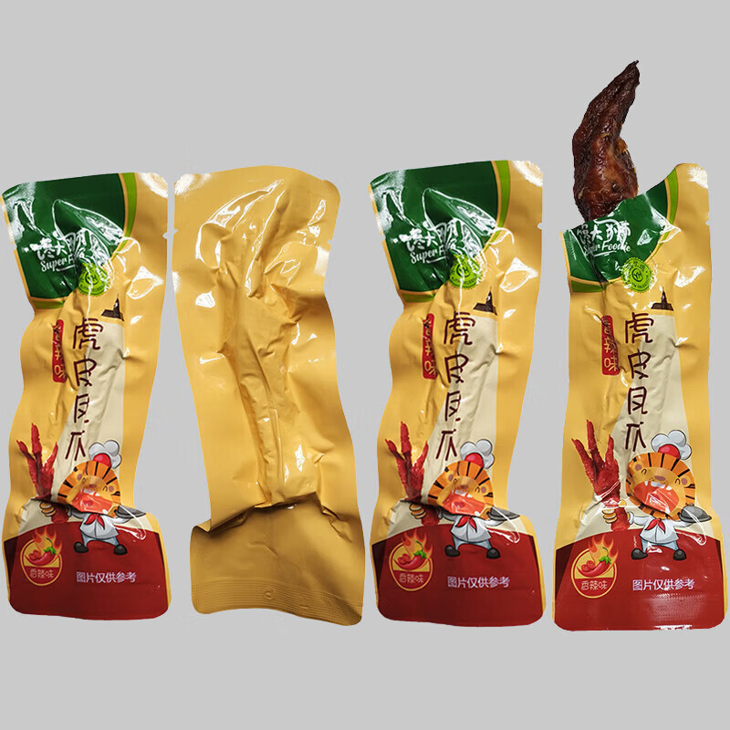 馋大狮虎皮凤爪五香200g 香辣鸡爪卤味鸡脚零食真空单个袋装0 馋大狮虎皮凤爪(五香昧)200g*1
