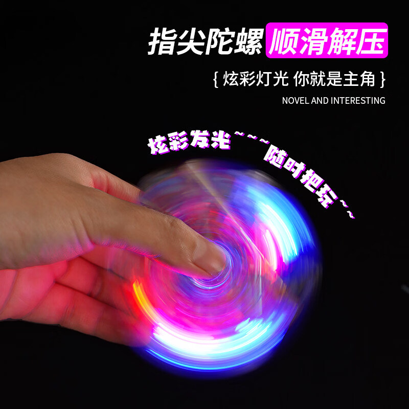 整蛊打火机创意透明带灯陀螺枪型折叠旋转解压防风新款个性送男友 KT猫【旋转发光】 1个 单机