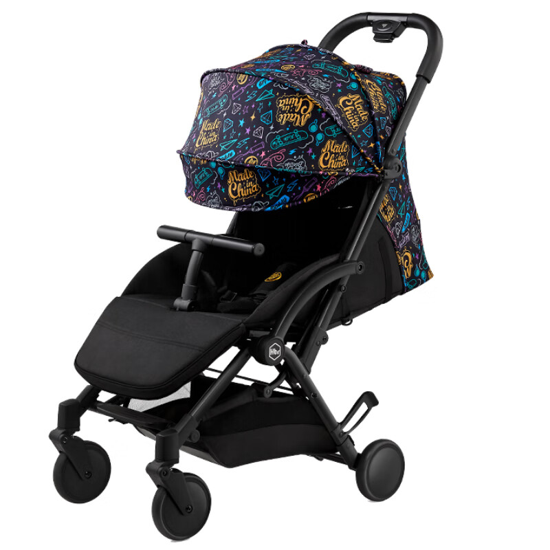 虎贝尔（HBR）婴儿车宝宝儿童手推婴儿推车轻便折叠可坐可躺 S1pro2.0涂鸦款
