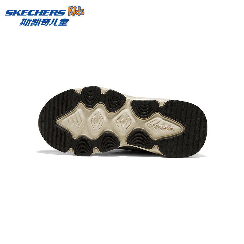 Skechers斯凯奇男孩男童运动鞋百搭舒适跑步鞋405386L 男童/木炭色/黑色 /CCBK 34