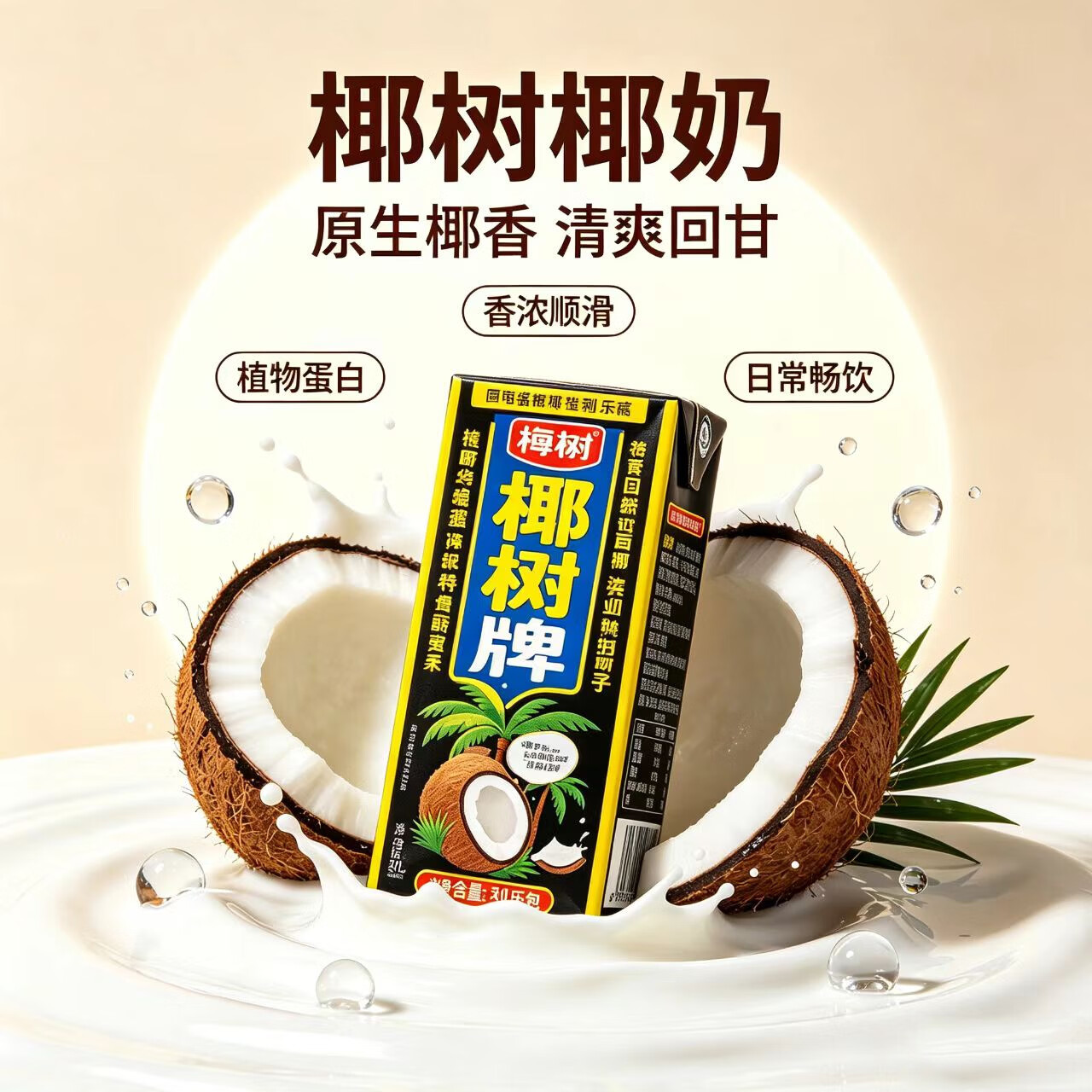 椰树【3月产】海南椰树牌椰汁 1L*12盒 正宗椰汁植物蛋白饮料家庭聚会 【半箱6盒】