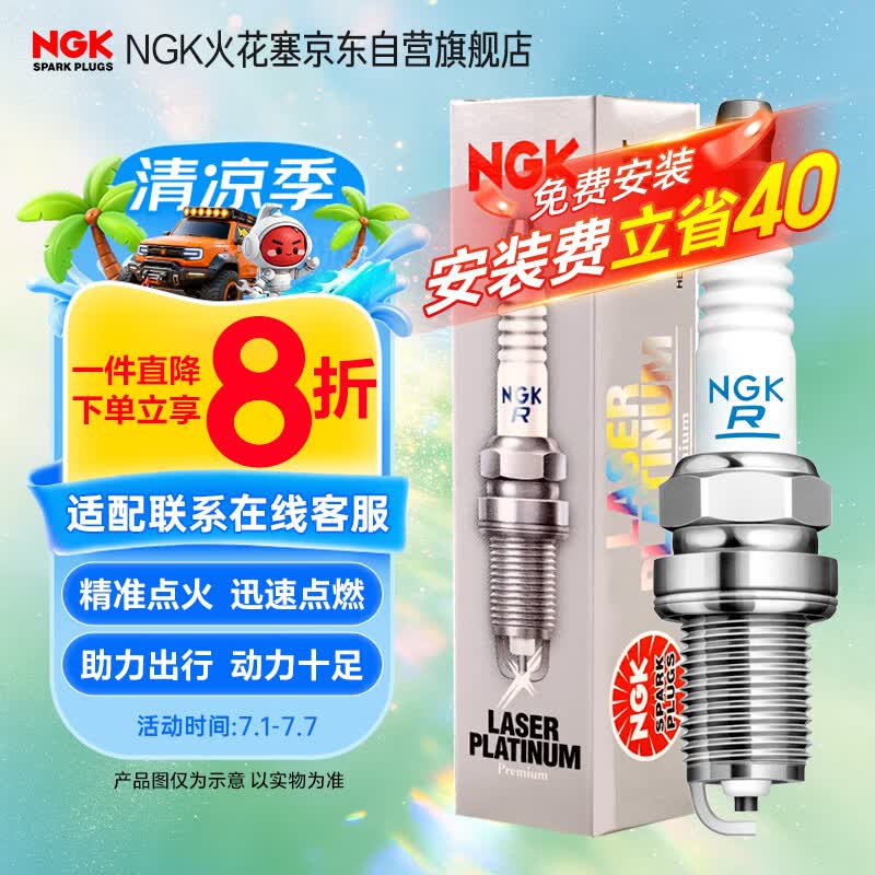 NGK火花塞双铂金四支装迈腾速腾途安途观途岳