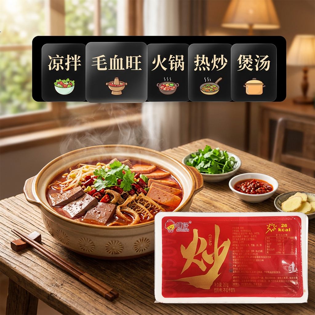 暖仔火锅鸭血新鲜鸭血豆腐鸭血粉丝汤炒鸭血鸭货食材 暖仔火锅鸭血嫩鸭血无腥味280g*20量贩商用
