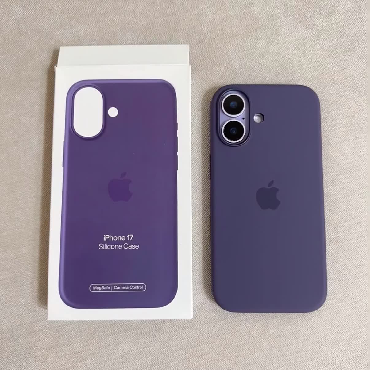 iPhone17/17pro/ 17 Pro Max磁吸动画液态硅胶保护壳 (现货速发) 雾紫色 17proMax