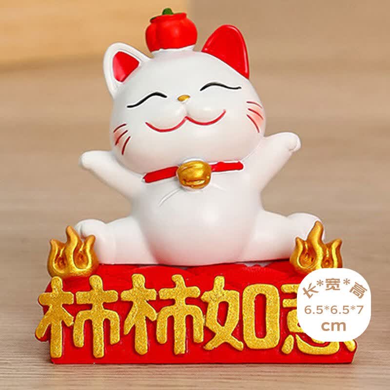 侑家良品招财猫手机支架懒人创意办公室桌面装饰摆件卡通可爱节日礼物
