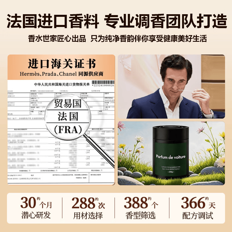 陶香岛（TAOXIANG ISLAND）车载香薰固体香膏新款高档汽车香水持久留香大容量车载香氛挂件 古龙旷野丨持久留香丨不含酒精