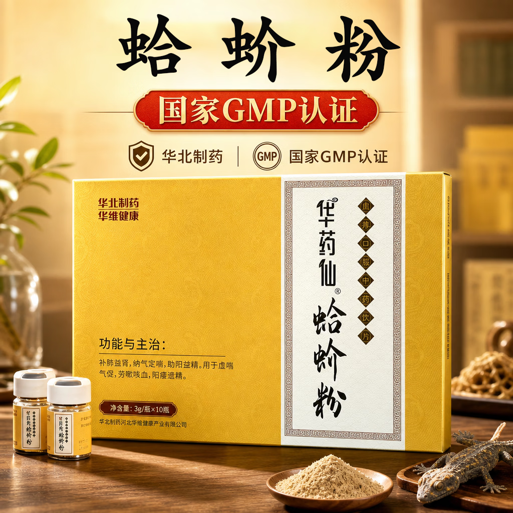 一晓堂华北制药蛤蚧粉中药饮片补肺益肾纳气定喘助阳益精 京东折扣/优惠券