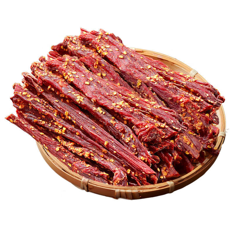 鸡肉干风干鸡胸肉条减低耐嚼卡脂休闲晚上解饿馋食品零食即食健身 孜然共一斤 【大桶装】