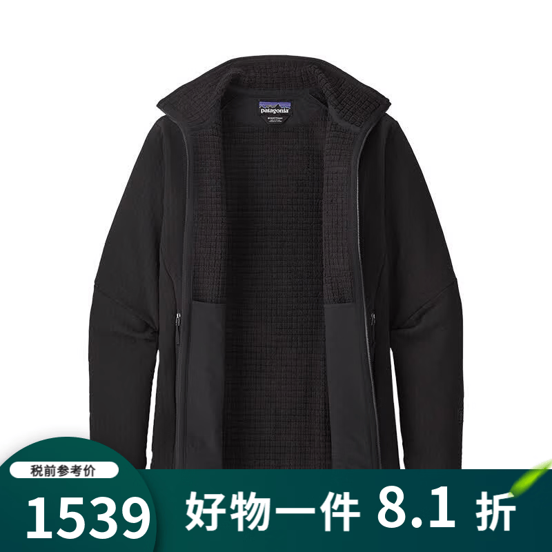 巴塔哥尼亚（Patagonia）【JD物流】R2 TechFace男式抓绒衣潮流软壳春季秋季83625/83626 BLK-黑色 XL