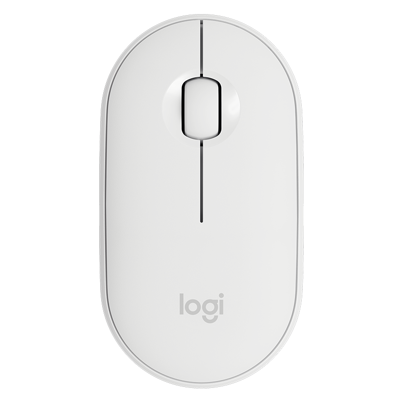 罗技logitechpebble鹅卵石无线蓝牙办公鼠标男生女生便携对称鼠标轻音