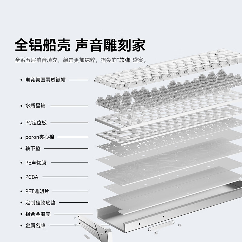 阿斯盾（AUSDOM）Z68全铝磁轴键盘RT电竞游戏机械键盘客制化有线热插拔铝坨坨FPS无畏契约打瓦68键星闪悦动68键 Z68pro橙【超竟版】