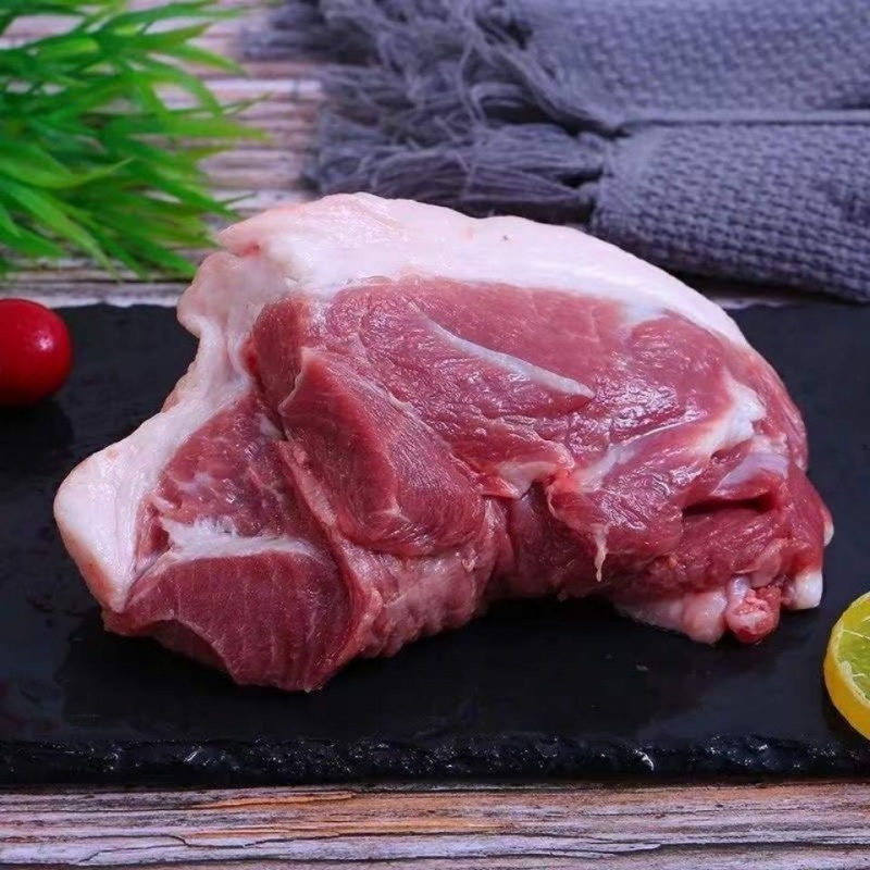 无骨现杀冷冻猪肉腿子肉土猪前腿肉纯瘦肉 纯肉无骨 2斤() 土猪后腿肉