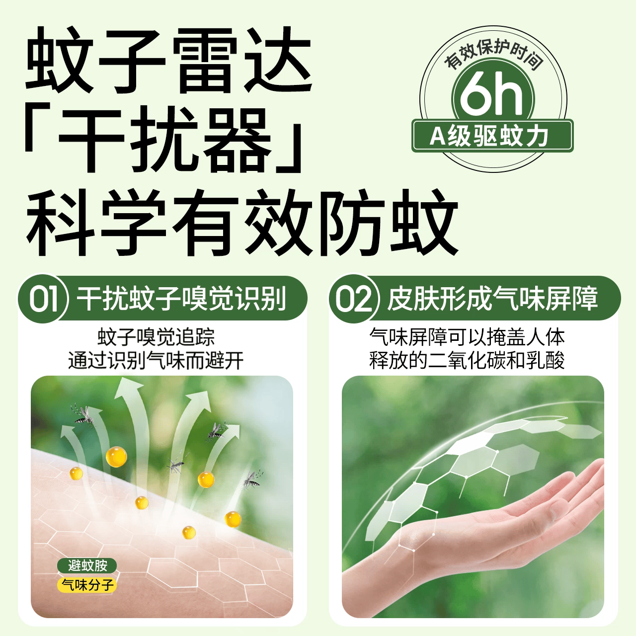 植物妈妈驱蚊液驱蚊喷雾户外防蚊虫叮咬专用驱蚊花露水 【长效6H驱蚊】驱蚊喷雾100ml