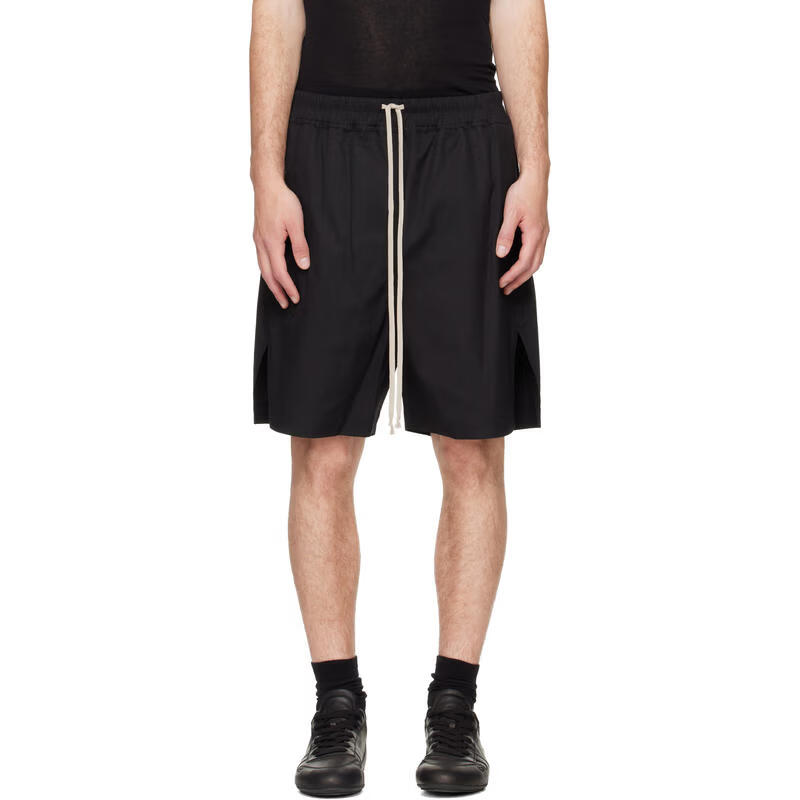 瑞克·欧文斯（RICK OWENS） 轻奢 男士  黑色 TOWER 短裤 Black 20 | 56 IT