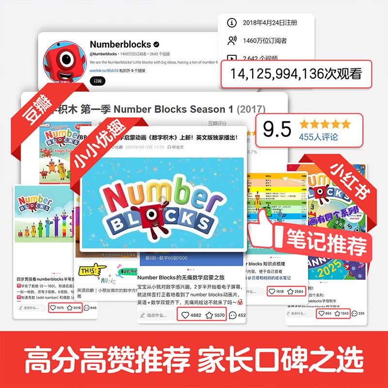 数字积木绘本儿童数学启蒙翻翻书经典游戏大书中英双语0-3-6岁幼小衔接10 20以内加法运算儿童数学逻辑思维训练 数字积木游戏大书（单册）