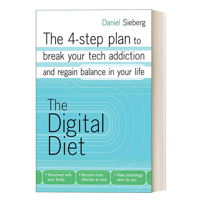 【瑕疵书】 The Digital Diet 英文原版节食 戒除科技瘾，重获生活平衡的四步计划 心理学 Daniel Sieberg 英文版