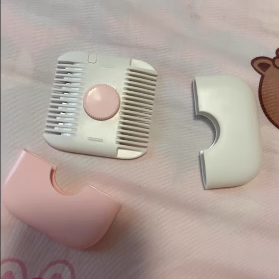 削发器梳子多功能二合一家用修剪刘海碎发女孩子宝宝专用理发 二合一理发梳-樱花粉-1个
