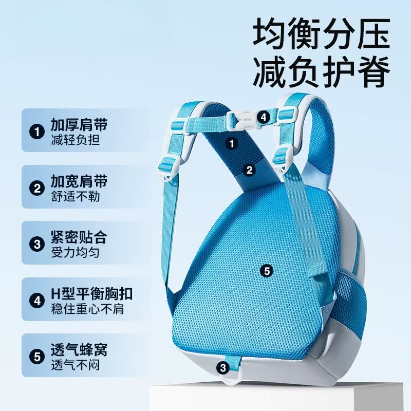 幼儿园书包可爱 适用3-6岁的超轻量挂牌小揹包 防走失【中号适合3-6岁】+防丢绳-幸运小马