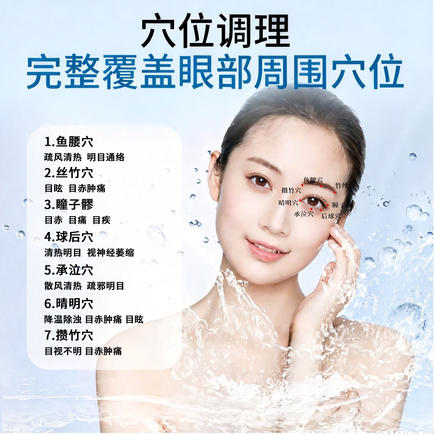 砭量子砭石护眼贴用眼过度眼酸胀流泪眼疼物理刺激无依赖冷敷眼疲劳砭贴 3盒装