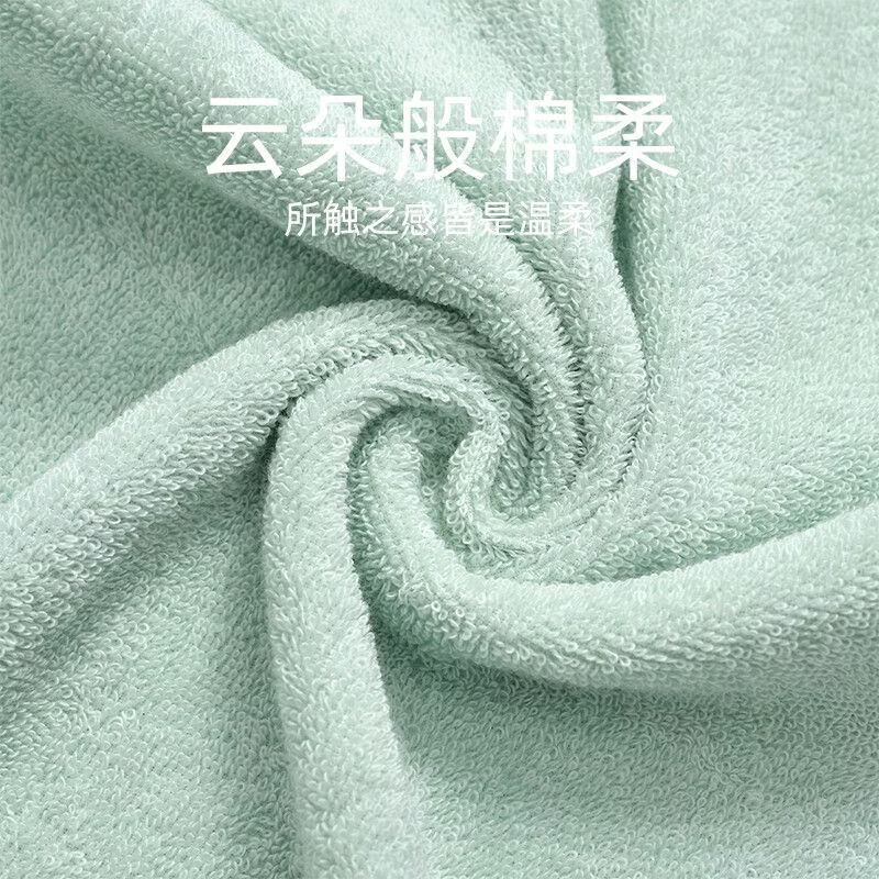 洁丽雅（Grace）纯棉全棉毛巾中巾洗脸吸水蓬松柔软亲肤A类成人学生男女用 速干毛巾【粉+蓝+绿色】装 3条