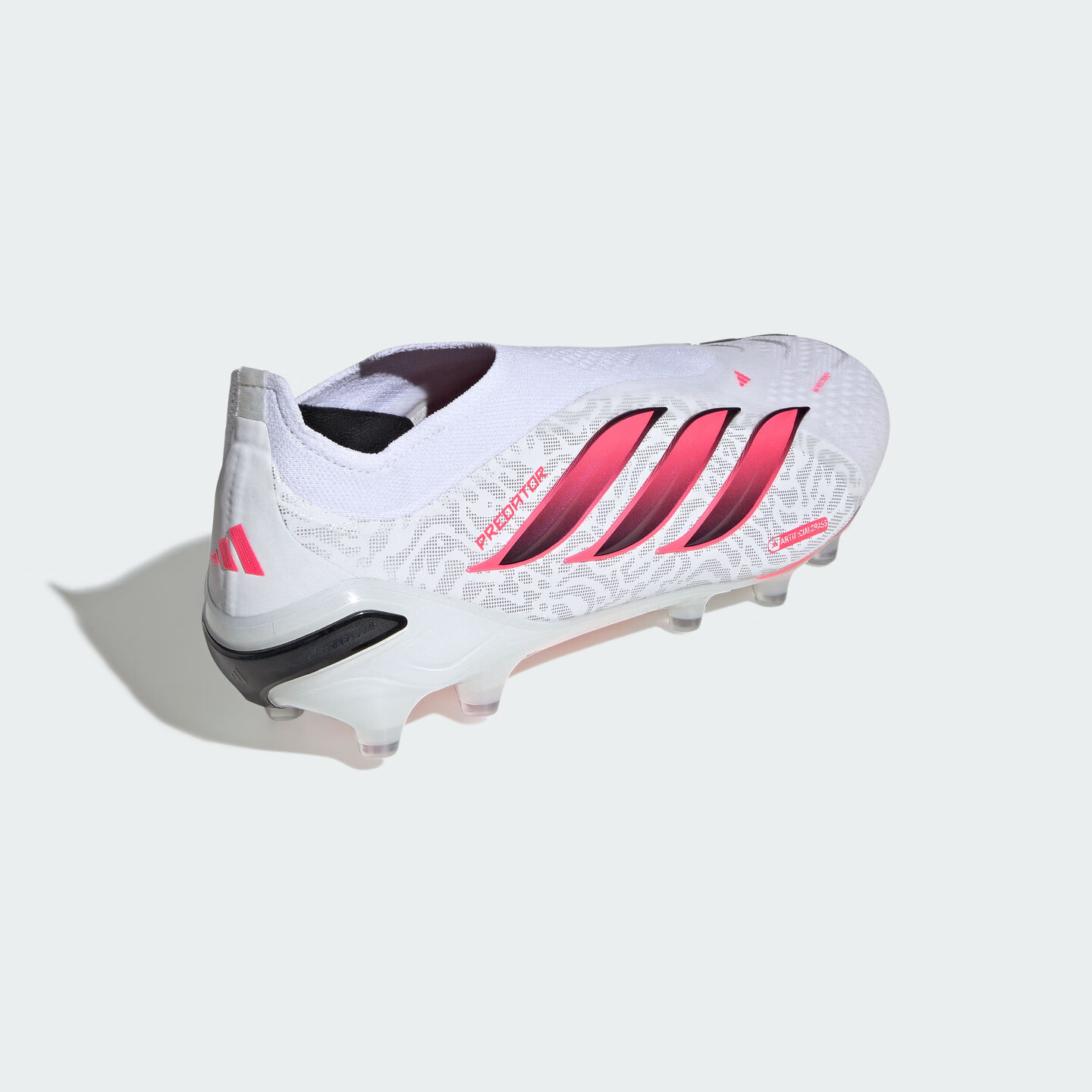 adidas PREDATOR ELITE LL AG软人造草坪足球鞋男女阿迪达斯官方 白色/漩涡荧光红/黑色 43