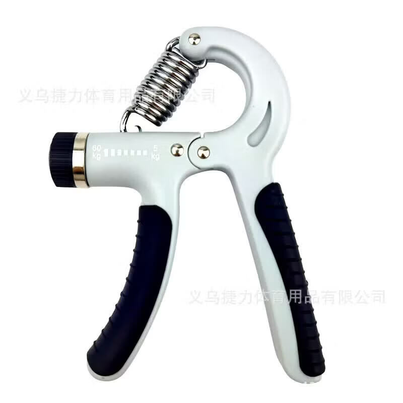 【现货直发】计数握力器便携式健身可调节握力器手部训练手指锻炼 灰黑【包胶不计数】