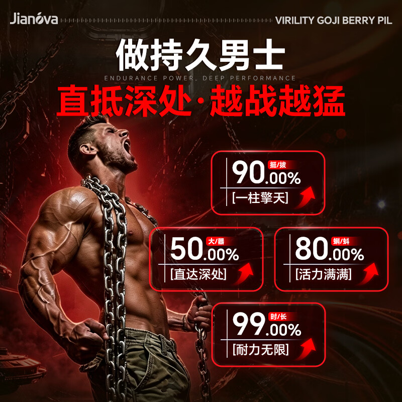 EasPowest进口男人房事特硬持久不倒勃起补肾壮阳男科用药 一盒速效勃起性功能加硬加强不射持久不倒 肾亏生精增大增粗中老年延時药可搭最好的