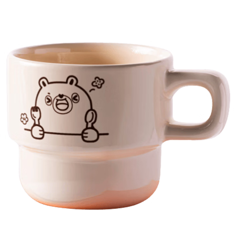 花田熊陶瓷叠叠杯