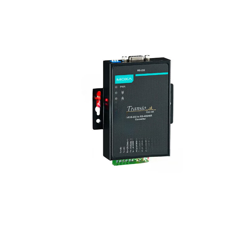 MOXA TCC-100I rs-232转rs-422 485摩l莎 双向转换 光电隔离 A