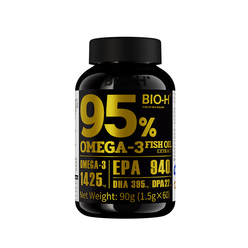 Bio-H佰澳和新西兰原装进95%欧米伽3深海鱼油1500mg*60粒EPA900mg