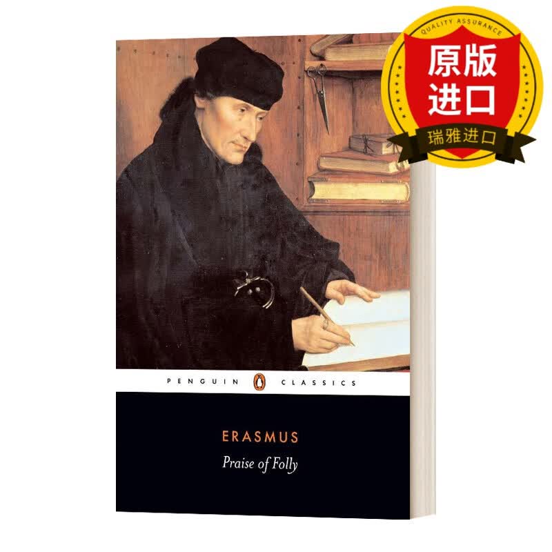 英文原版 伊拉斯谟 愚人颂 黑经典 Praise Of Folly 英文版 Desiderius Erasmus 进口英语原版书籍
