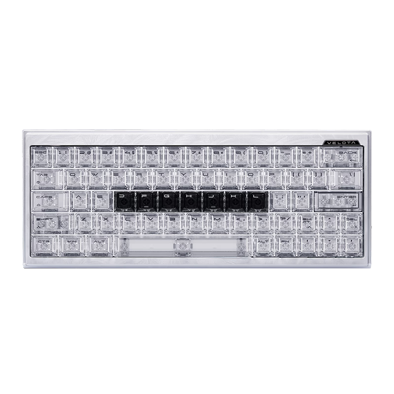 ATK梵塔FUZZY60/63V2磁轴键盘 无畏契约电竞游戏客制化机械键盘 FUZZY63V2标准版 冰蓝 6系铝定版