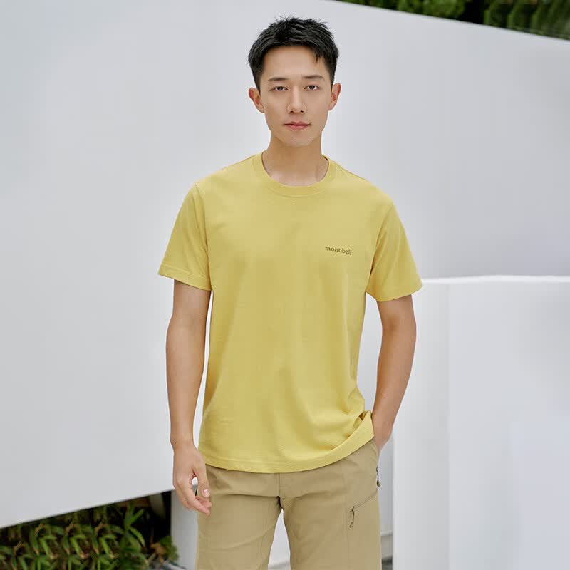 mont·bell百鬼丸联名短袖T恤男女速干透气PS梨皮棉圆领舒适 2104811 YL黄色 S