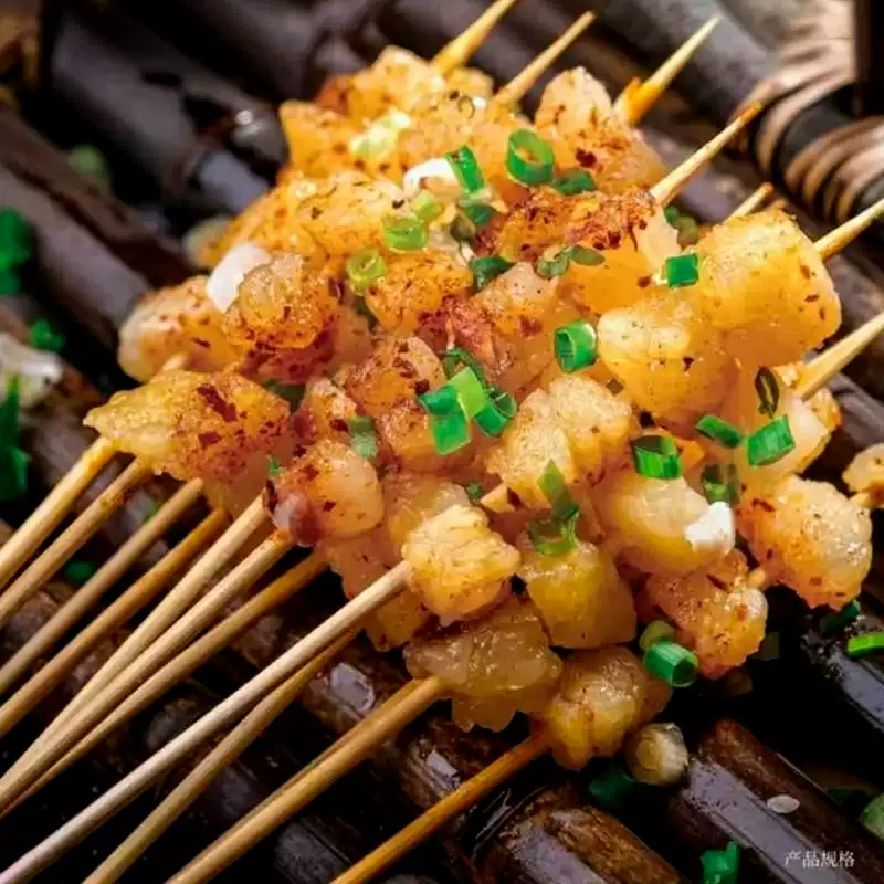 湘西牛油小串奶香烤串牛胸油小串冷冻半成品烧烤油炸食材夜市批发 牛油1000串【 一口爆油 夜宵下酒搭档】