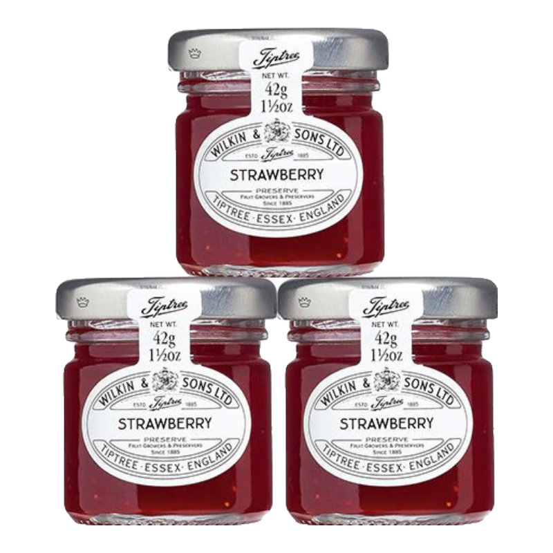 緹樹(shù)（tiptree）Tiptree緹樹(shù)果醬英國進(jìn)口草莓藍莓果醬酸甜吐司面包涂抹醬伴手禮 備注口味(默認發(fā)草莓42g*3瓶)