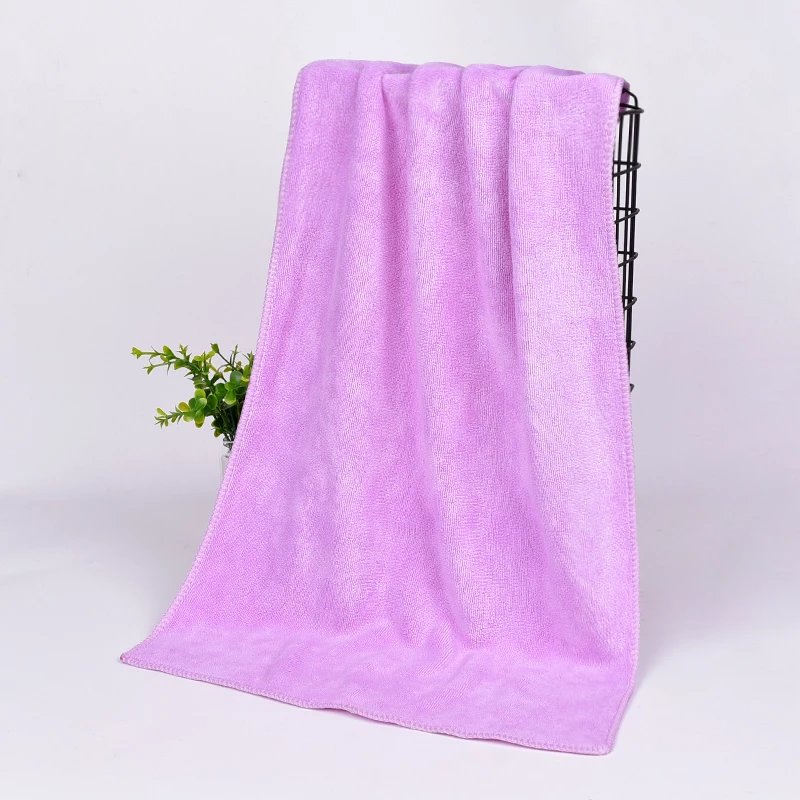 理发店专用毛巾发廊美发包头加厚干发巾吸水 加厚浅紫 35x75cm