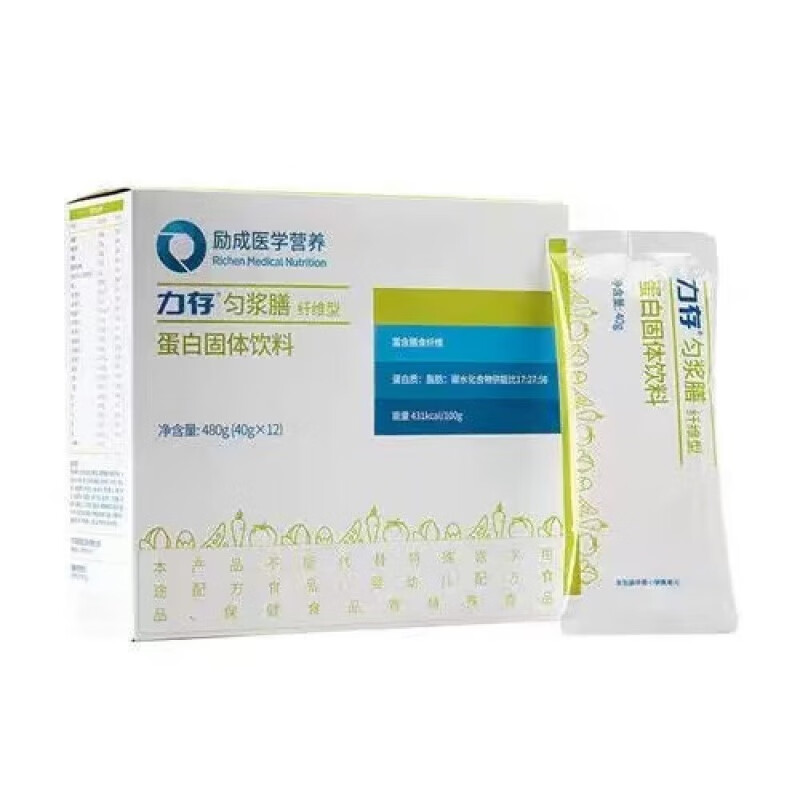 力存匀浆膳纤维型蛋白固体粉480g 纤维型