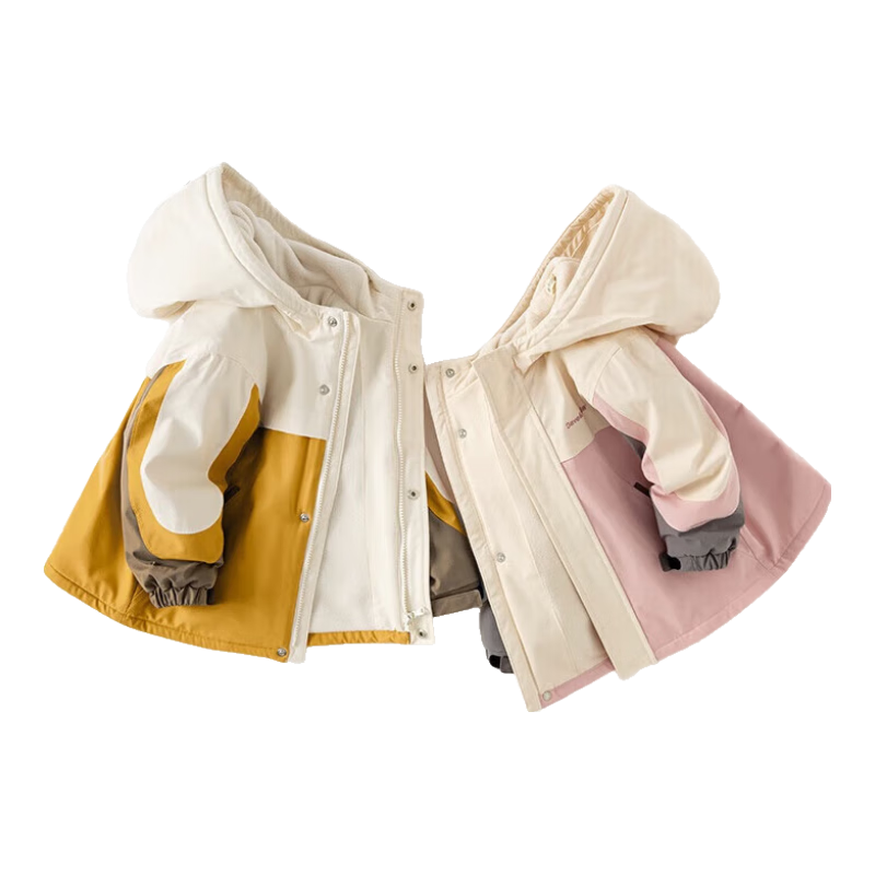 戴維貝拉兒童三防外套秋裝男童女童洋氣衣服寶寶防風(fēng)防水風(fēng)衣