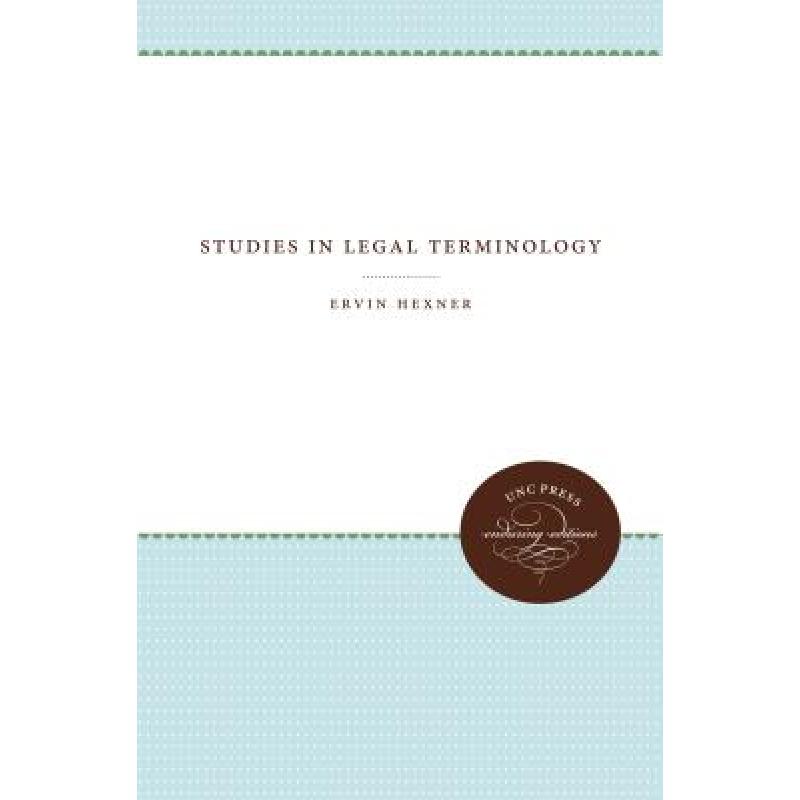 预订 Studies in Legal Terminology