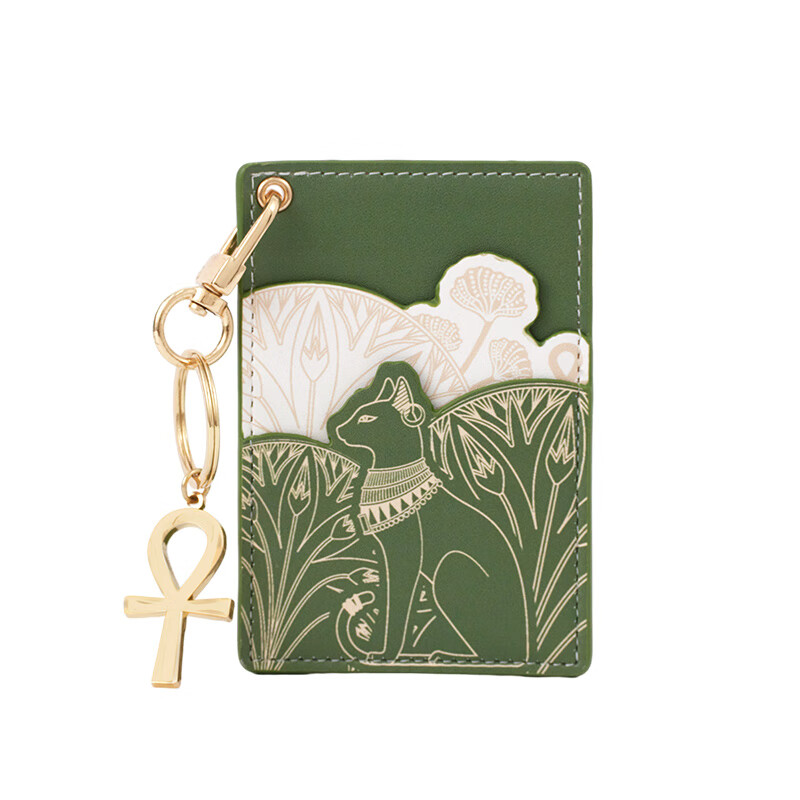 猫印花多功能卡包钥匙扣挂件生日礼物女生实用 盖亚安德森猫卡包挂件