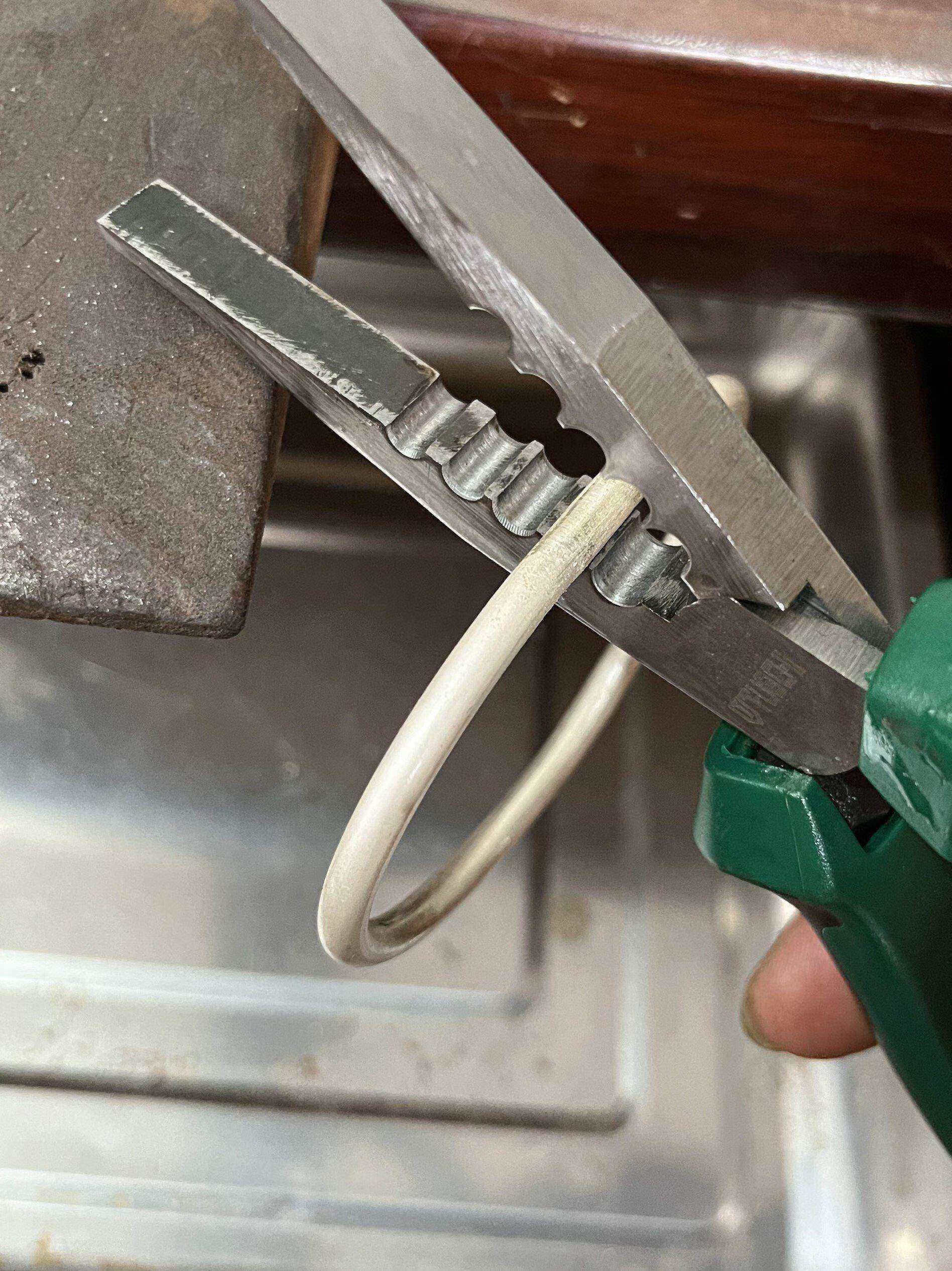 心相惜金银加工手镯焊口整形钳子手镯接口整平工具 7孔钳子 3.0mm-4.