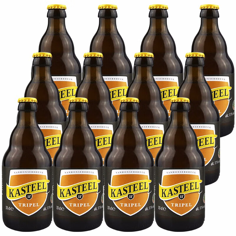 卡尔斯特KASTEEL三料啤酒 比利时进口卡斯特 330ml*12瓶
