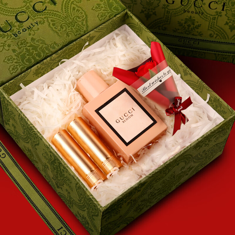 古驰520情人节礼物送女友gucci香水女香口红礼盒套装生日礼物女生老婆