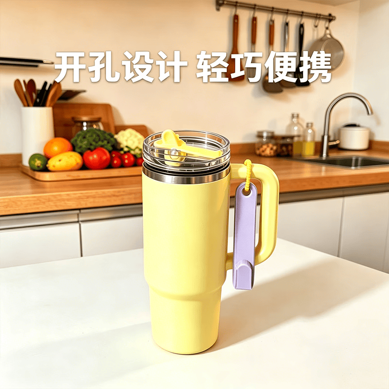 保温杯开瓶器开盖器水杯拧盖器pro吸管杯盖专用配件 开盖器【芋泥紫】吸管杯PRO款